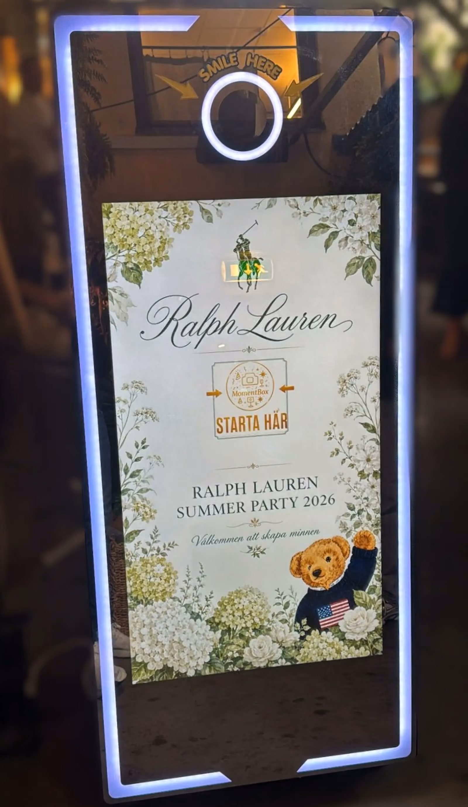 Mirror Booth hyrd till Ralph Lauren Summer Party i Stockholm