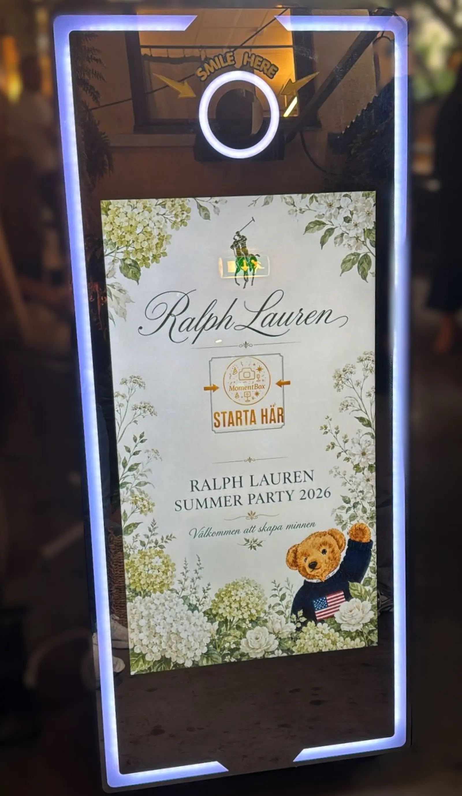 Mirror Booth hyrd till Ralph Lauren Summer Party i Stockholm